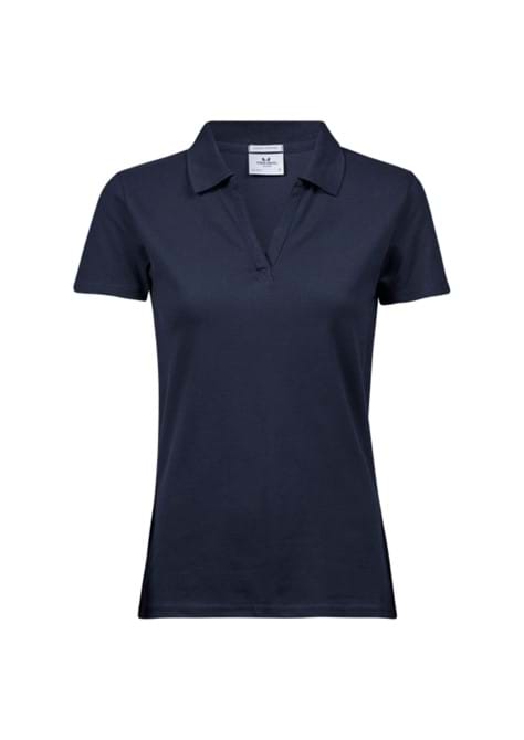 TeeJays Womens luxury stretch v-neck polo
