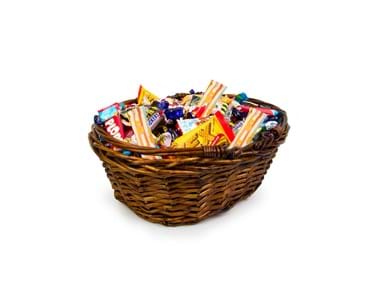 Produktbild Påskkorg med inslaget godis 2500 g