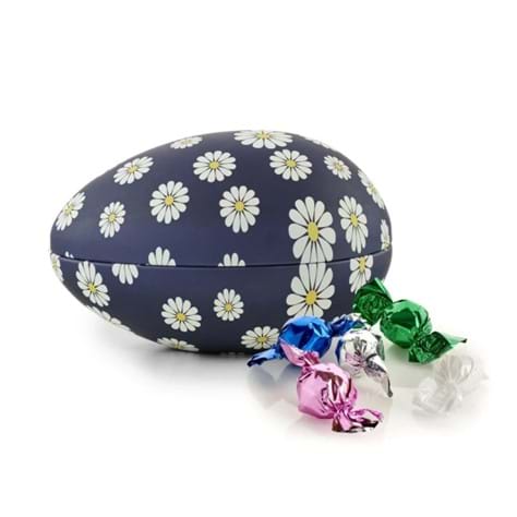 Metallägg med chokladkulor, Royal Daisy