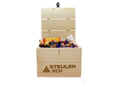 Produktbild Trälåda med påskgodis – Mellan, 1500 g