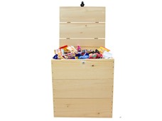 Produktbild Trälåda med påskgodis – Stor, 2500g