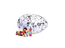 Produktbild Plåtägg med godis, 15 cm Marble