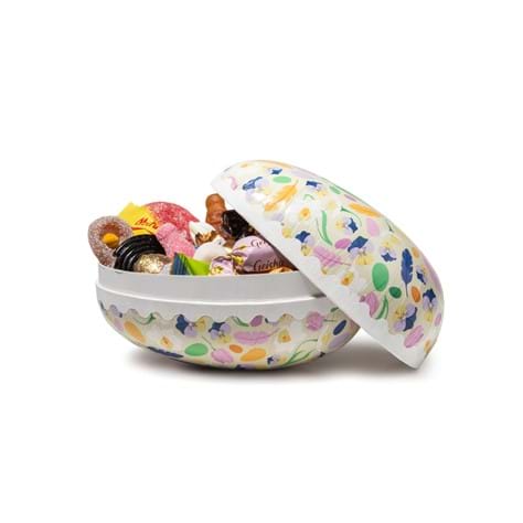 Mönstrat påskägg med godis – 15 cm