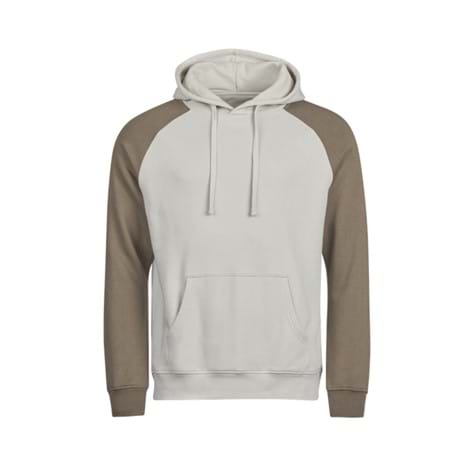 TeeJays Unlabeled two-tone hooded sweatshort