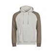 TeeJays Unlabeled two-tone hooded sweatshort