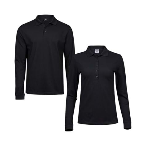 TeeJays Stretch long sleeve polo